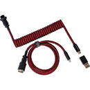 Keychron Keychron Premium Coiled Aviator Cable (red, 1.08 m, straight plug)