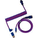 Keychron Keychron Premium Coiled Aviator Cable (purple, 1.08 m, angled plug)