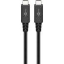 Goobay Goobay USB-C cable USB 4.0 generation 3x2 (black, 1 meter)