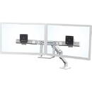 Ergotron HX dual monitor desk arm - white
