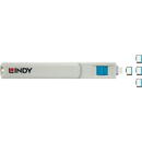 Lindy USB-C port lock blue