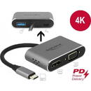 Delock DeLOCK USB-C adapter> HDMI / VGA with USB 3.0 + PD 64074