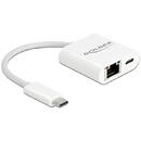Delock DeLOCK USB-C adapter> Gigabit LAN + PW - LAN 10/100/1000 Mbps with Power Delivery