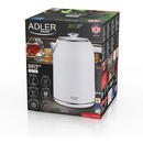 Adler AD 1341 Kettle, Electric, Power 2200W, Capacity 1.7 L, White