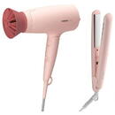 Philips Philips BHP398/00 Hair styling kit, Hair dryer and straightener, Pink