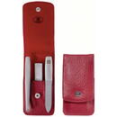 ZWILLING Zwilling TWINOX      Red push-button leather case 3-pcs.