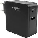 Home Charger 247PD 45 W  2 x USB, USB-C