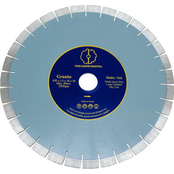 TU-DEE DIAMOND Tudee 400x50x20mm, Disc diamantat debitare granit, Dialix, standard