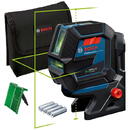 Bosch GCL 2-50 G + RM 10 + DK 10 Nivela laser cu linii verzi (20 m) + Suport professional + Clema pentru tavan + Geanta