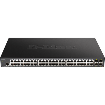 Switch D-Link 48-port Gigabit Smart Managed Switch with 4x 10G SFP+ ports, 370Watts