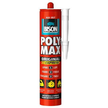 BISON Adeziv şi etanşeizant Poly Max Express alb 425g