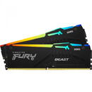 Kingston FURY Beast RGB, 32GB, DDR5-5200MHz, CL40, Dual Channel