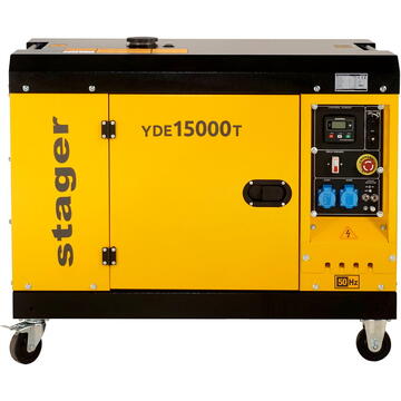 Stager YDE15000T Generator insonorizat diesel monofazat 11kVA, 48A, 3000rpm