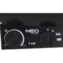 NEO TOOLS NEO TOOLS 90-066 electric space heater Stainless steel 3000 W Black