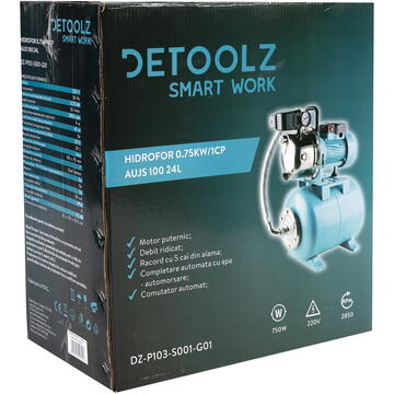 Detoolz Hidrofor 0,75kW/1HP AUJET 100B