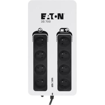 Eaton 3S700F uninterruptible power supply (UPS) 700 VA 420 W 8 AC outlet(s)