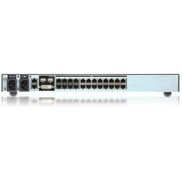 Switch Aten 24-Port 3-Bus CAT5e/6 KVM Over IP Switch, with Audio & Virtual Media Support