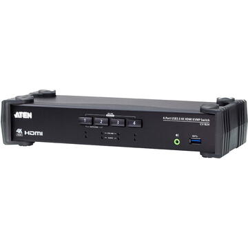 Switch ATEN 4-Port USB 3.0 4K HDMI KVMP™ Switch with Audio Mixer Mode