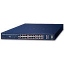 Planet PLANET IPv6/IPv4, 4-Port Managed Gigabit Ethernet (10/100/1000) Power over Ethernet (PoE) 1U Blue