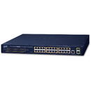 Planet PLANET GS-4210-24P2S network switch Managed L2/L4 Gigabit Ethernet (10/100/1000) Power over Ethernet (PoE) 1U Blue