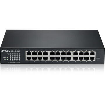 Switch Zyxel GS1915-24E Managed L2 Gigabit Ethernet (10/100/1000) 1U Black