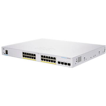 Switch Cisco CBS350-24P-4X-EU network switch Managed L2/L3 Gigabit Ethernet (10/100/1000) Silver