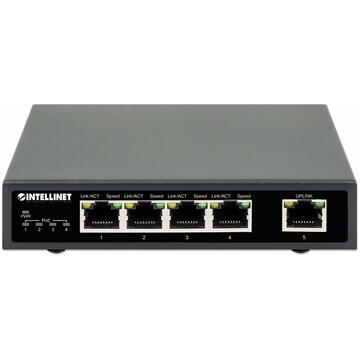 Switch Intellinet 561839 network switch Power over Ethernet (PoE) Black
