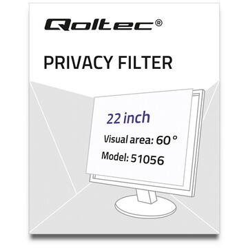 Qoltec 51056 Privacy filter 22" | 16:10
