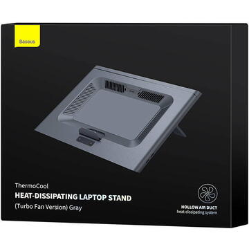 Baseus Stand universal pentru laptop cu iluminare Gri