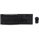 Logitech MK295, CZ Czech, QWERTZ, Wireless + Mouse Negru