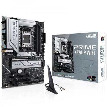 Placa de baza Asus Prime X670 P WiFi  AMD X670 Mainboard Sockel AM5 ATX