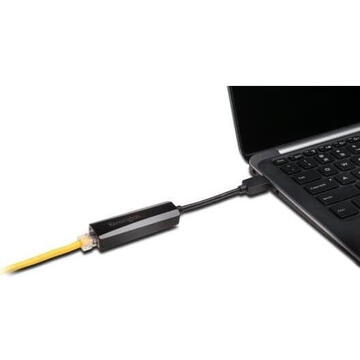 Accesoriu server Kensington USB3.0 to Ethernet Adapter black - K33981WW