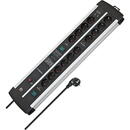 Brennenstuhl Brennenstuhl Premium-Protect-Line Duo gaming power strip 14-way (black/silver, 120,000 A surge protection, 2x USB-A, 3 meters)