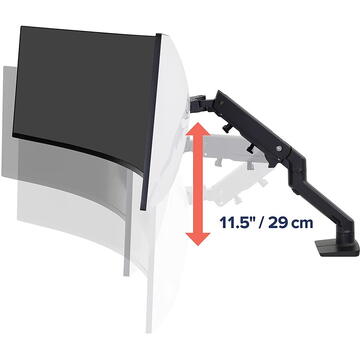 Ergotron HX Monitor Arm with HD joint, monitor mount (black)