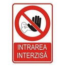 DIVERSE Indicator "Intrarea interzisa", 20cmx30cm, PVC