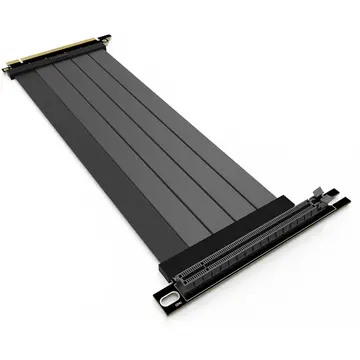 Zalman Riser Flachband-Kabel - PCI-E 4.0 x16, 90 Grad, 22cm - schwarz