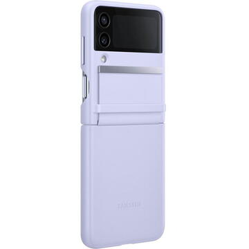 Husa Samsung Flap Leather Cover pentru Galaxy Z Flip4, Serene Purple
