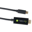 TECHLY USB Typ C ST auf HDMI 2.0 4K, 2m, black