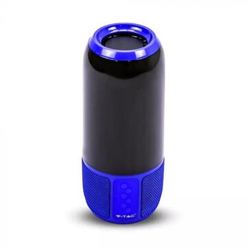 Boxa portabila V-TAC Speaker Light LED Bluetooth Blue