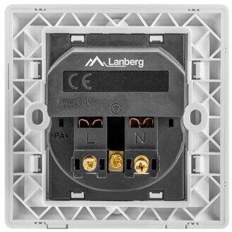 Lanberg AC-WS01-USB2-E socket/socket set