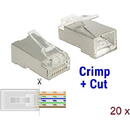 DeLOCK RJ45 crimp + cut plug Cat.6 STP