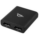 OWC Thunderbolt 3 adapter, 2x DisplayPort, black