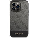 Guess Guess Husa 4G Stripe Metal Logo iPhone 14 Pro Max Grey