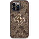 Guess Guess Husa Leather 4G Metal Logo iPhone 14 Pro Max Brown