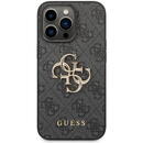 Guess Guess Husa Leather 4G Metal Logo iPhone 14 Pro Grey