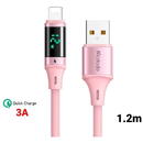 Mcdodo Mcdodo Cablu Digital HD Silicone Fast Charging USB la Lightning ,3A,1.2m, Pink-T.Verde 0.1 lei/buc
