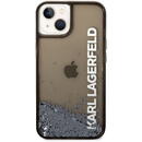 Karl Lagerfeld Karl Lagerfeld Husa Translucent Liquid Glitter iPhone 14 Plus Black