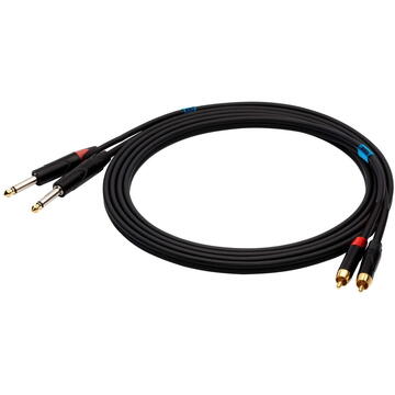 Accesorii Audio Hi-Fi SOUND STATION QUALITY (SSQ) SSQ RCAJM3 SS-1429 Cable 2x RCA - 2x Jack Mono 6,3 mm 3 m Black
