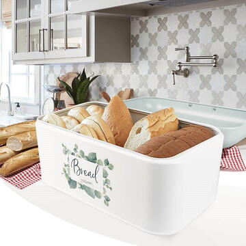 Diverse articole pentru bucatarie Feel-Maestro MR1773S bread box Rectangular Green, White Metal