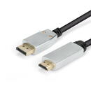Montis Kabel DisplayPort v1.4 – HDMI v2.0 MT040 1.8 m Black, Silver